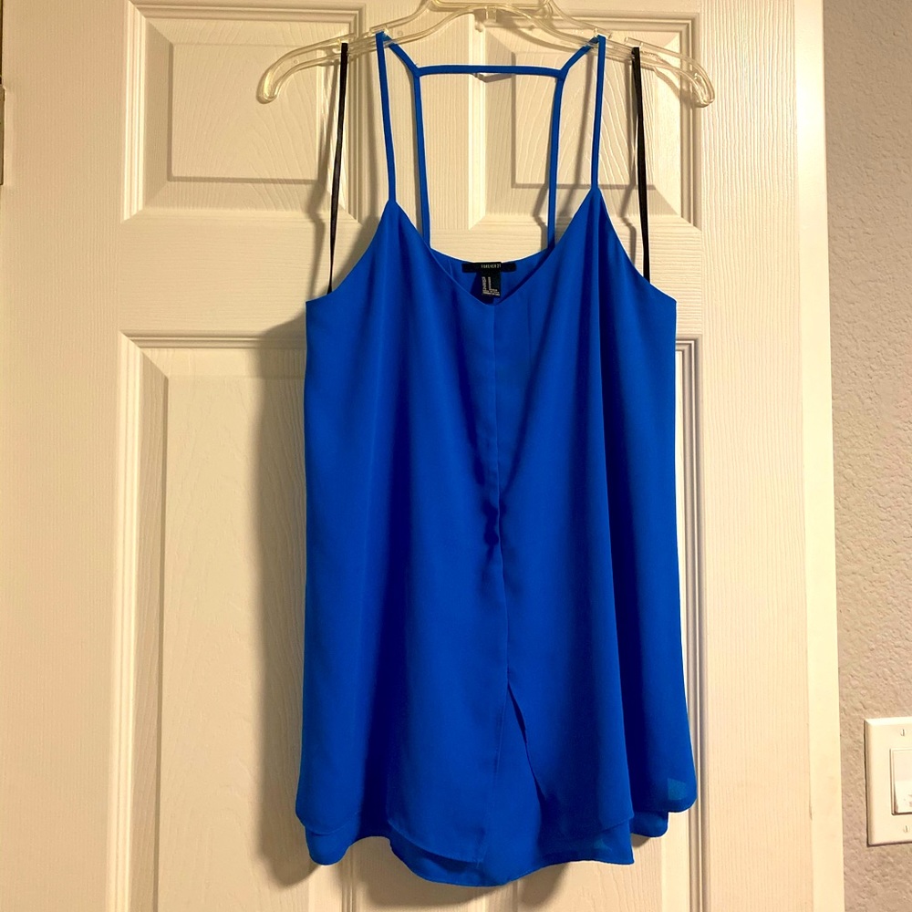 Royal blue blouse